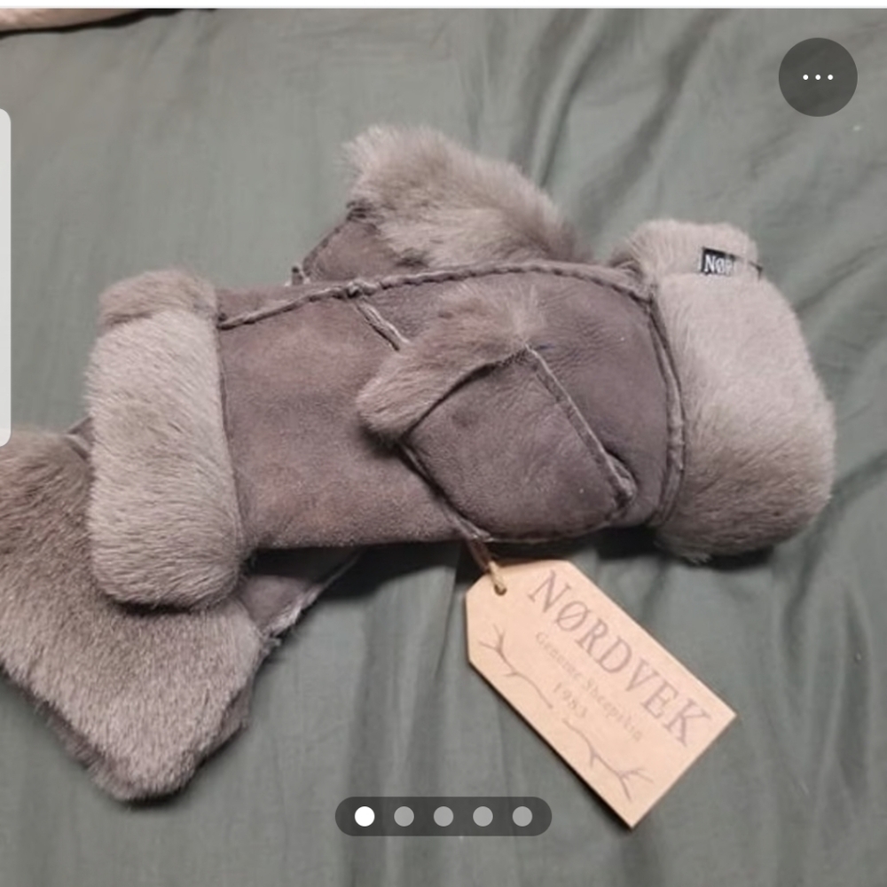 New Womens NORDVEK Genuine Sheepskin and Wool Hand Gloves Size S